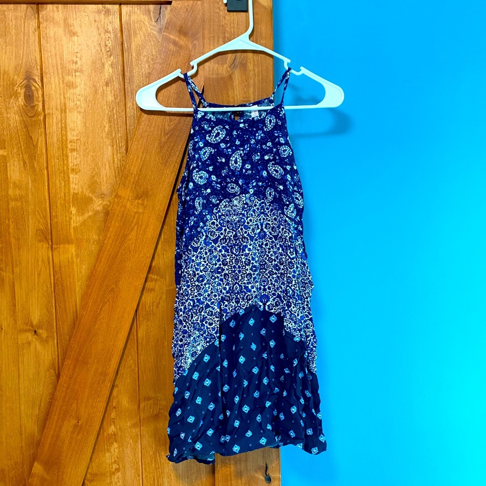 Blue, multi pattern, Target tshirt dress